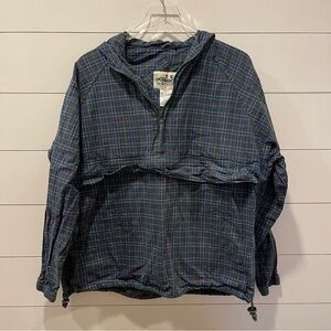 Vintage Northern Reflections Plaid Hooded Pullover Jacket Womens Size Medium